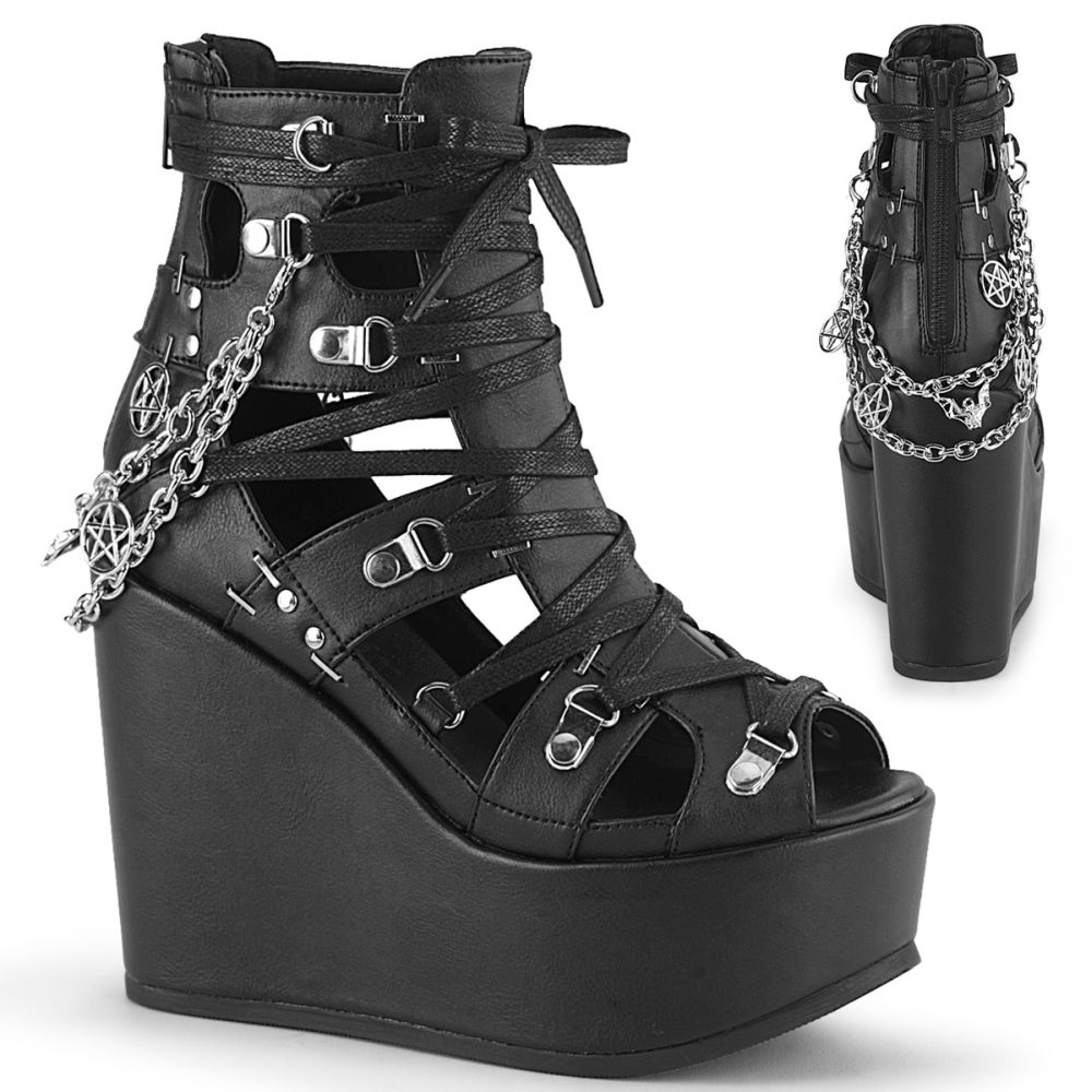 Demonia Sleehakken 40 Shoes POISON 101 US 10 Zwart Demonia Sleehakken 40 Shoes POISON 101 US 10 Zwart